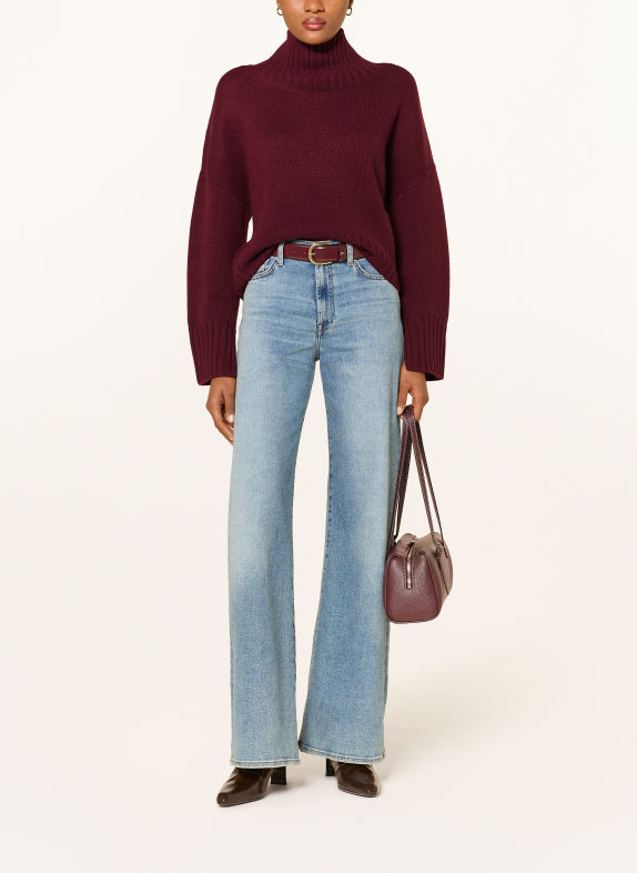 SOFT GOAT Turtleneck sweater in cashmere DARK RED