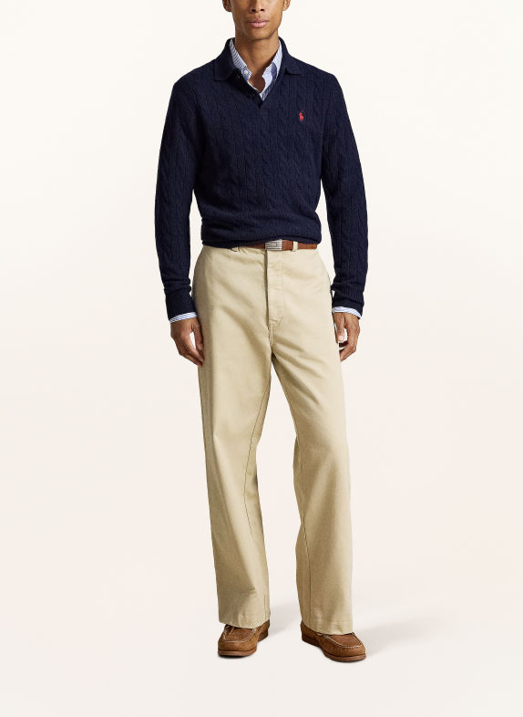 POLO RALPH LAUREN Polo en maille BLEU FONCÉ