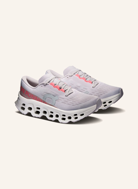 On Buty do biegania CLOUDMONSTER 3 SZARY / MOCNORÓŻOWY