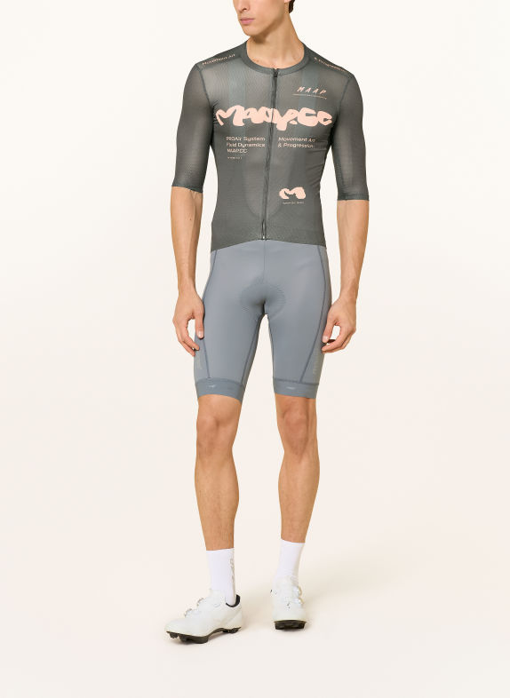 MAAP STRATA PRO AIR 3.0 Cycling jersey DARK BROWN / SALMON