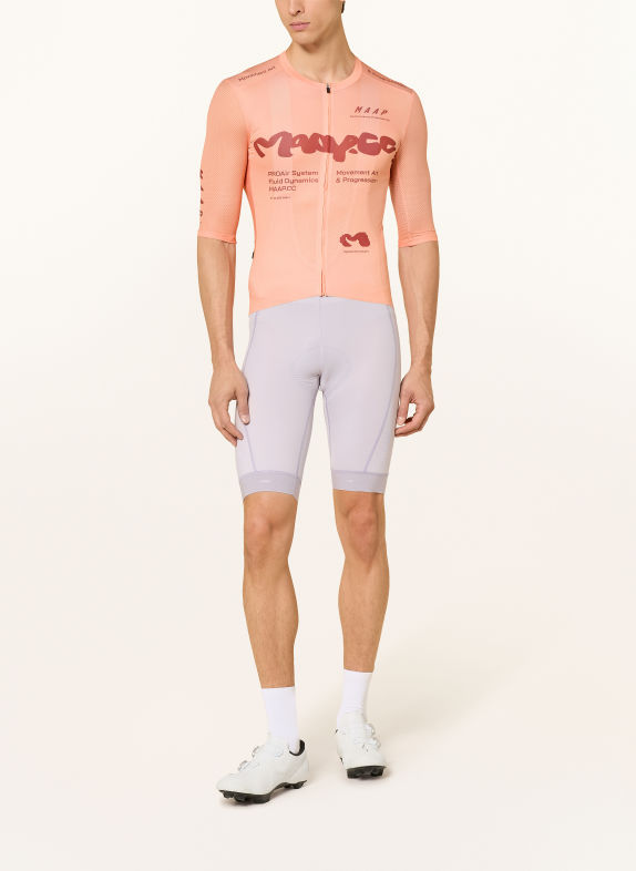 MAAP STRATA PRO AIR 3.0 Cycling jersey LIGHT ORANGE / DARK RED