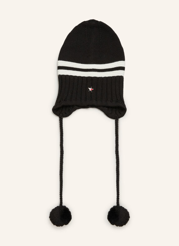 TOMMY JEANS Czapka CZARNY / BIAŁY