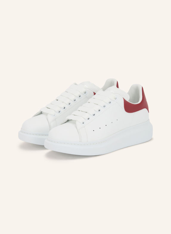 McQUEEN Sneakers WHITE / DARK RED