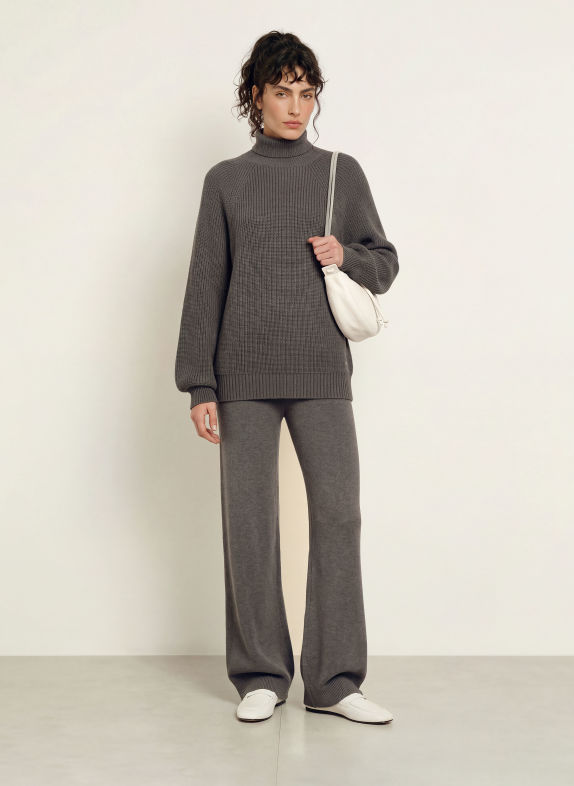 LEZU Strickhose NIKA DUNKELGRAU