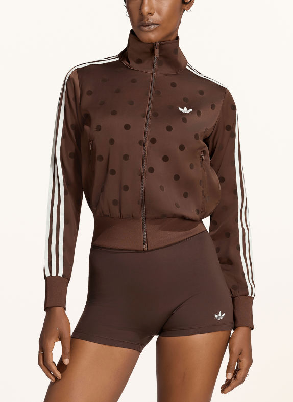 adidas Originals Satin Jacket SATIN POLKA DOTS BROWN / DARK BROWN