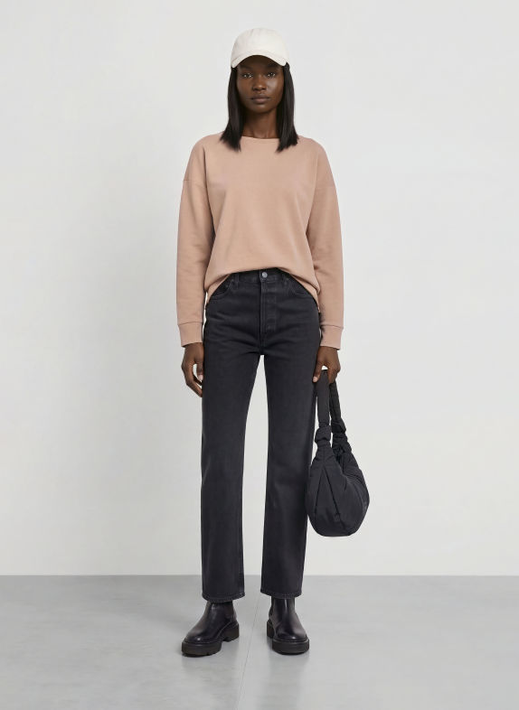 ELBSAND Sweat-shirt RIANE BEIGE / CRÈME