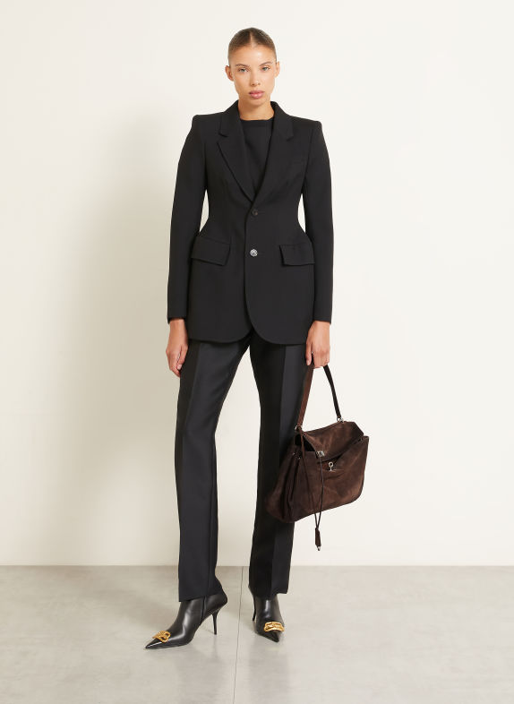 BALENCIAGA Torebka CIEMNOBRĄZOWY / SREBRNY