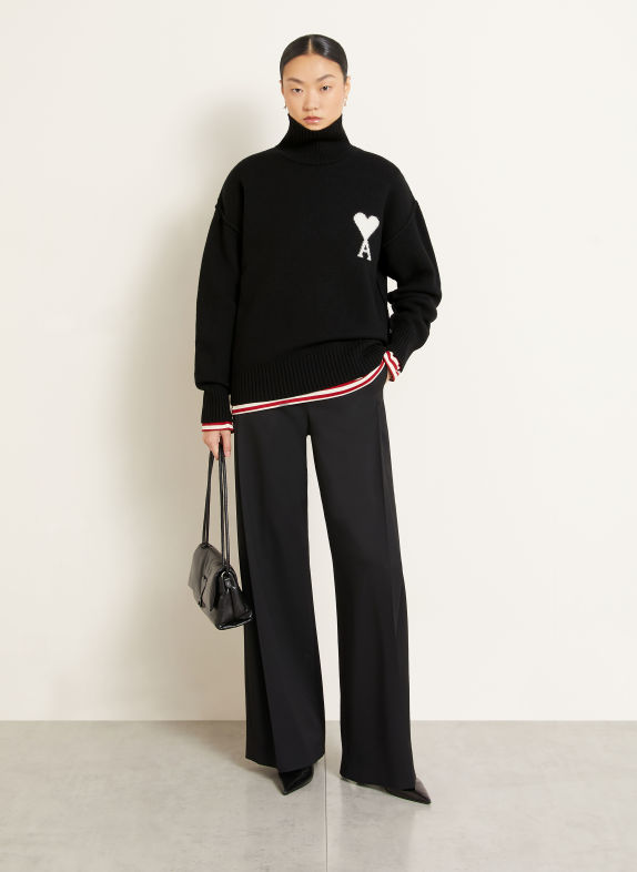 AMI PARIS Turtleneck sweater BLACK