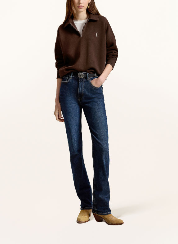 POLO RALPH LAUREN Sweatshirt met capuchon MARRON FONCÉ