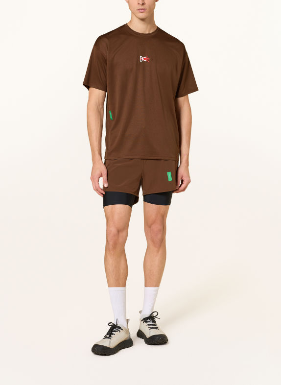 District Vision Løbeshirt BRUN