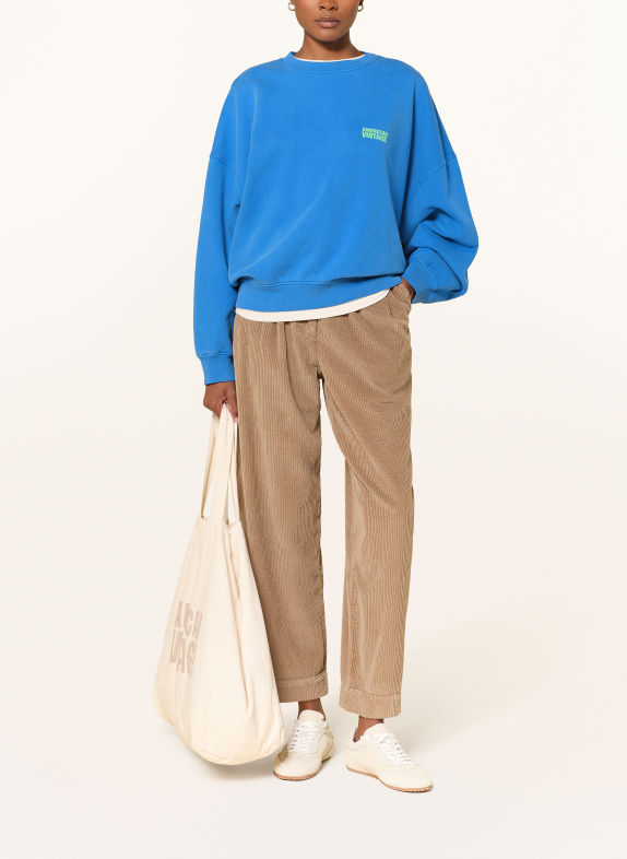American Vintage Sweatshirt PLIZZY BLAUW / LICHTGROEN