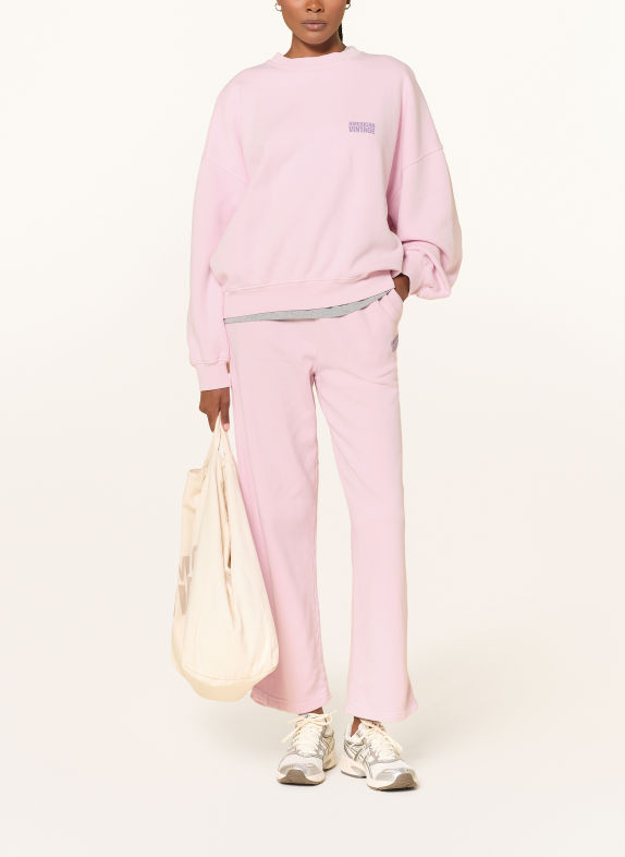 American Vintage PLIZZY sweatshirt LIGHT PINK / PURPLE