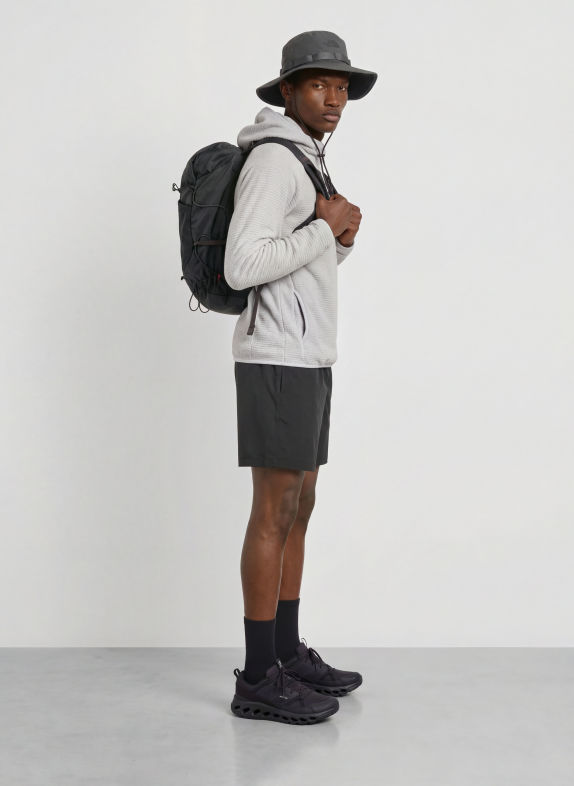 Klättermusen Sac à dos SKRYMNER 20 l NOIR / GRIS FONCÉ / ROUGE FONCÉ