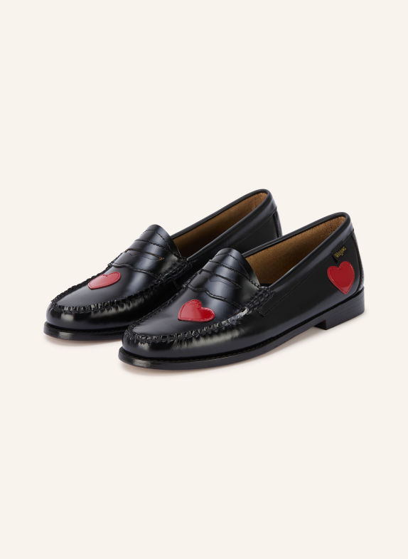G.H.Bass WEEJUN penny loafer BLACK / RED