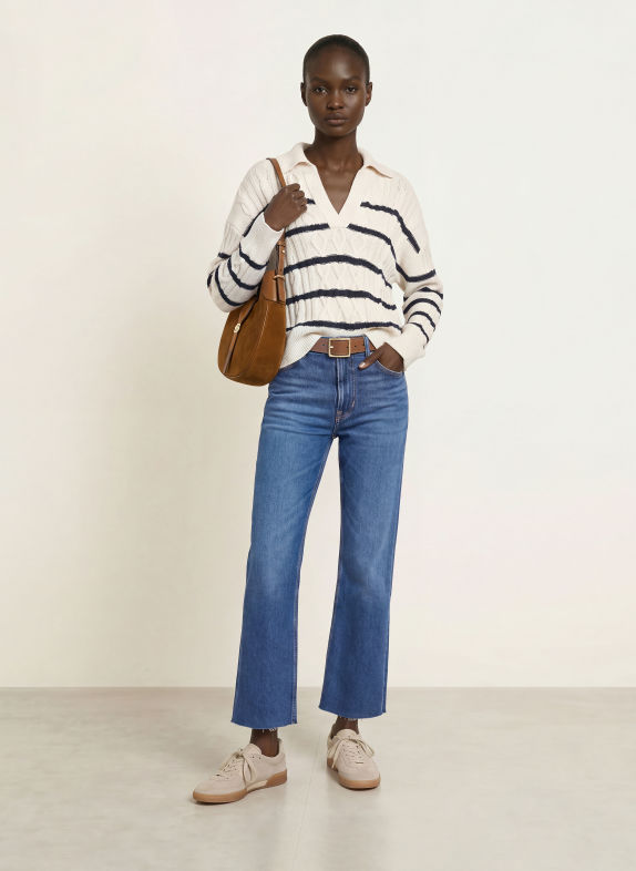 BOSS Wide-Leg jeans ANGELA 404 DARK BLUE