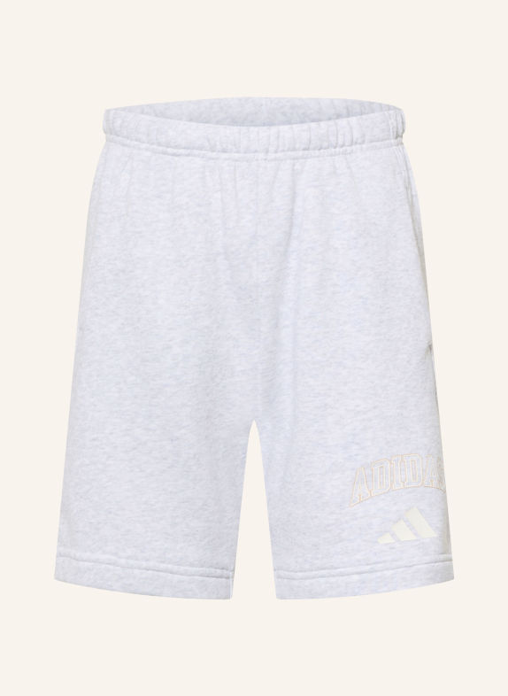 adidas Short en molleton GRIS CLAIR / BEIGE / ÉCRU