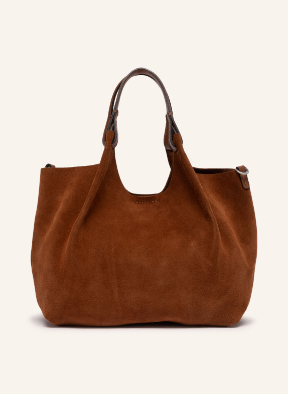 GIANNI CHIARINI DUA MEDIUM Handbag with Pouch BROWN