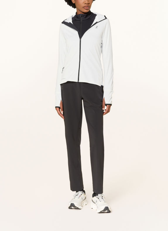 On Veste de course CLIMATE BLANC / NOIR