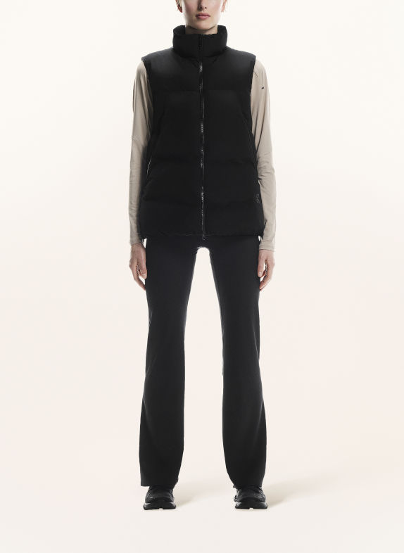 On ALL DAY PUFFER Quilted vest BLACK