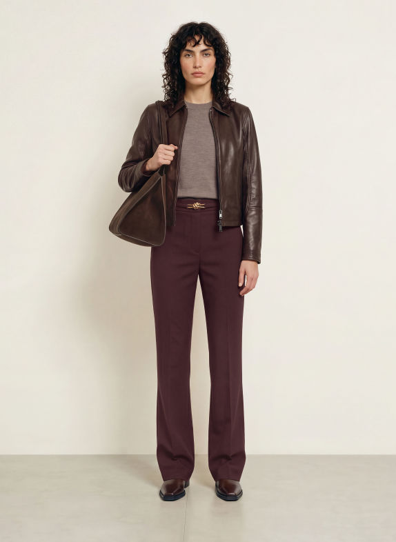 REISS Marlene-broek LEONA DONKERROOD / GOUD