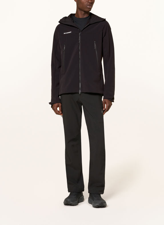 MAMMUT Softshell-Jacke WINTERFIELD SO SCHWARZ / WEISS
