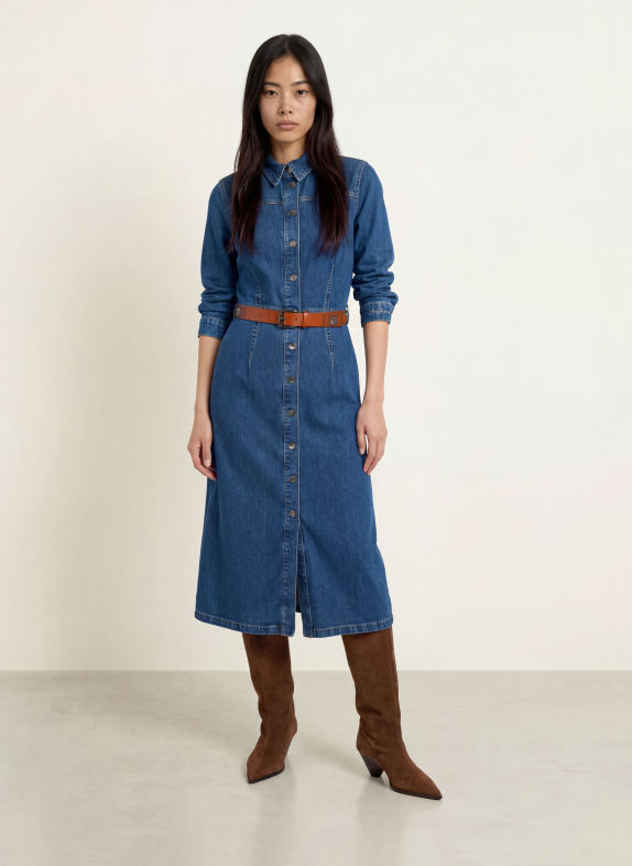 LIU JO Denim dress DARK BLUE