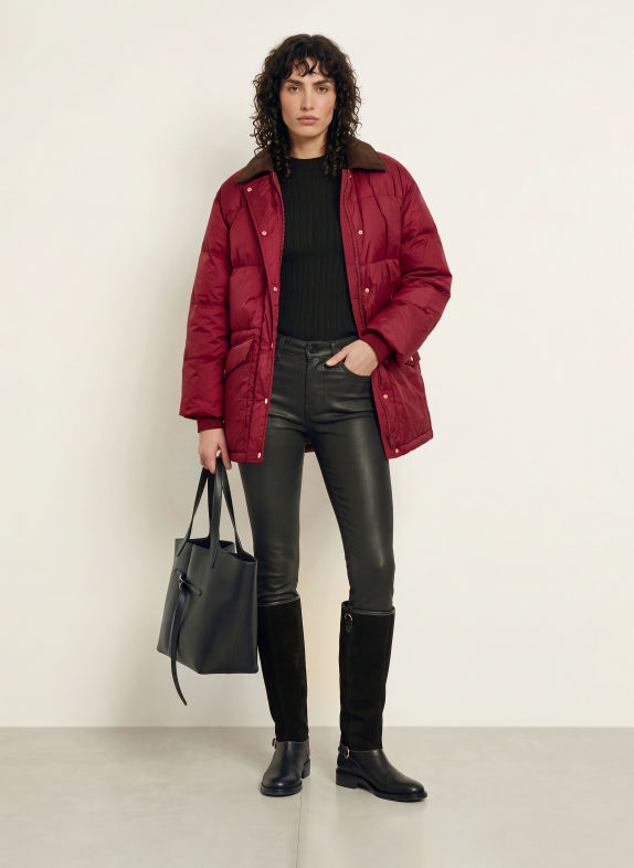 InWear Donsjas HALIFAXIW DONKERROOD / MARRON FONCÉ