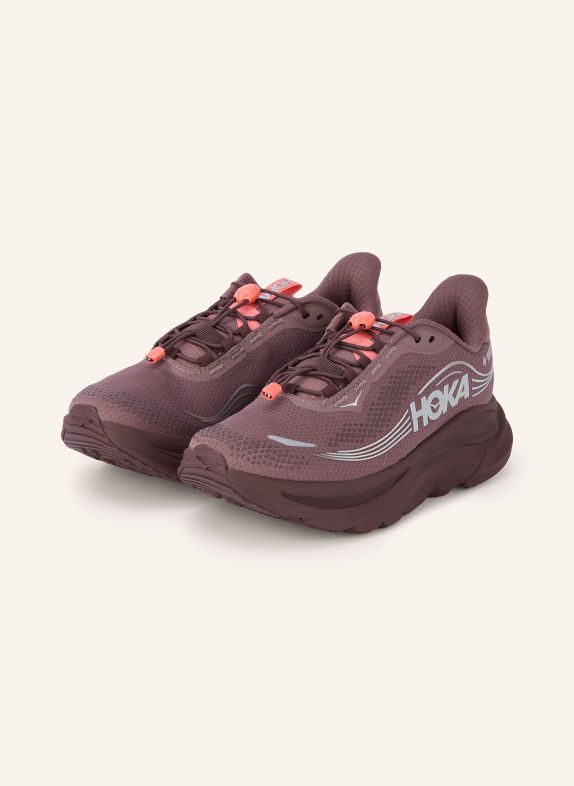 HOKA Laufschuhe CLIFTON 11 GTX DUNKELROT / SILBER