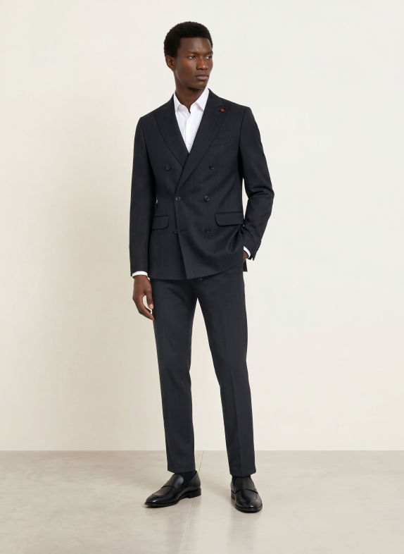 CG - CLUB of GENTS Colbert CG GRINGO Relaxed Fit 63 DUNKELBLAU