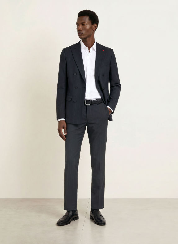 CG - CLUB of GENTS Pantalon CG ORLANDO Relaxed Fit 63 DUNKELBLAU