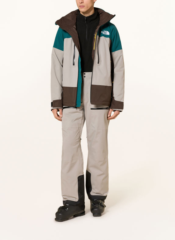 THE NORTH FACE Ski-jas CHAKAL BEIGE / MARRON FONCÉ / PETROL