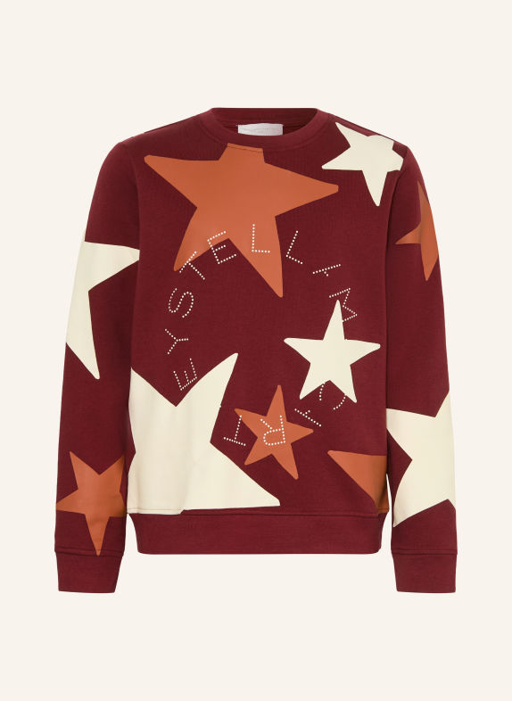 STELLA McCARTNEY KIDS Sweatshirt DONKERROOD / CRÈME / LICHTROOD
