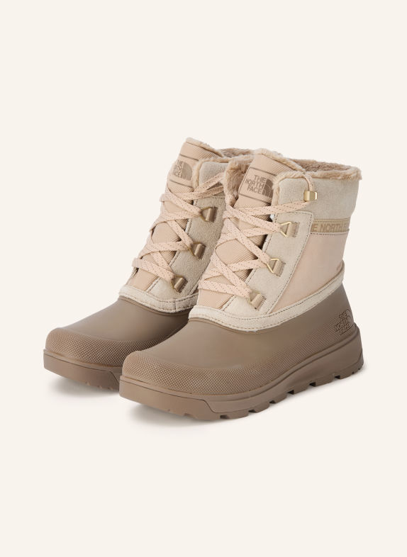 THE NORTH FACE Boots à lacets SHELLISTA V SHORTY WP BEIGE / TAUPE