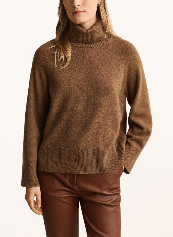 GANT Rollkragenpullover BRAUN