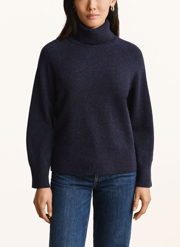 GANT Rollkragenpullover DUNKELBLAU