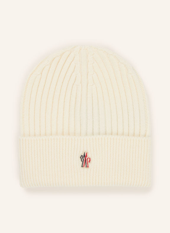 MONCLER GRENOBLE Muts ECRU / DONKERROOD / ZWART