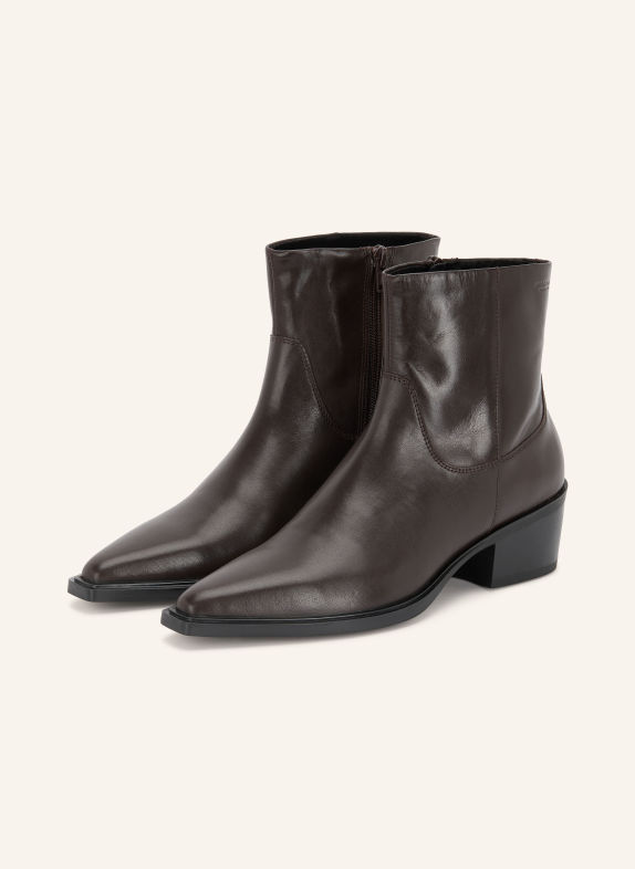 VAGABOND SHOEMAKERS Bottines KELSEY MARRON FONCÉ