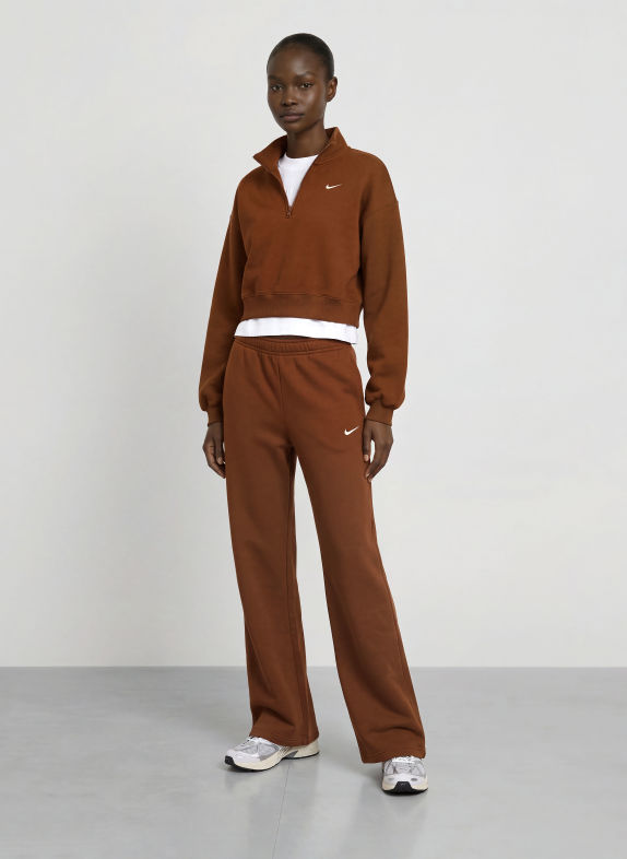 Nike Sweat-Trøje med lynlås STUDIO BRUN