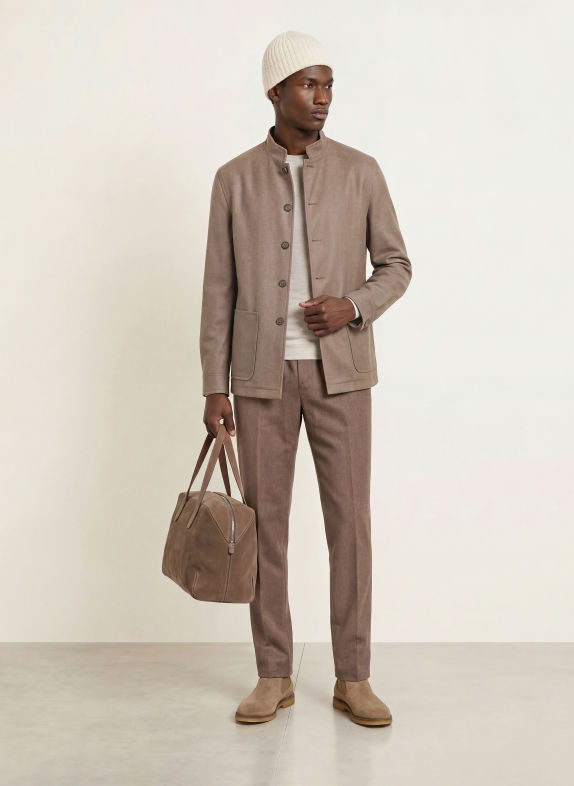 TAGLIATORE Regular-Fit Blazer TAUPE