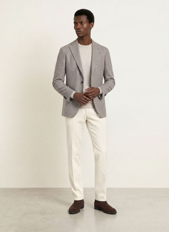 TAGLIATORE Sakko Extra Slim Fit GRAU / HELLGRAU