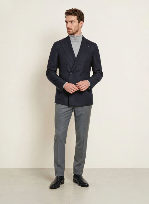 TAGLIATORE Colbert Extra Slim Fit DONKERBLAUW