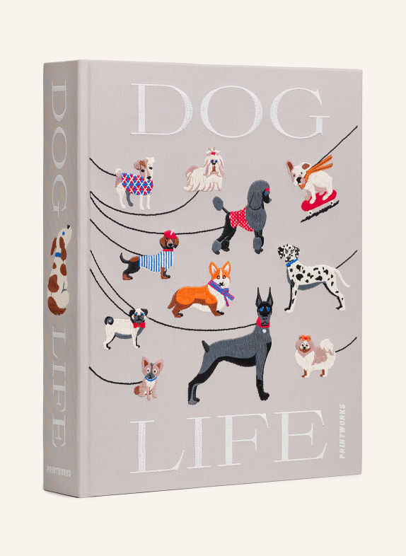 PRINTWORKS DOGS Photo Album GRAY / CREAM / RED