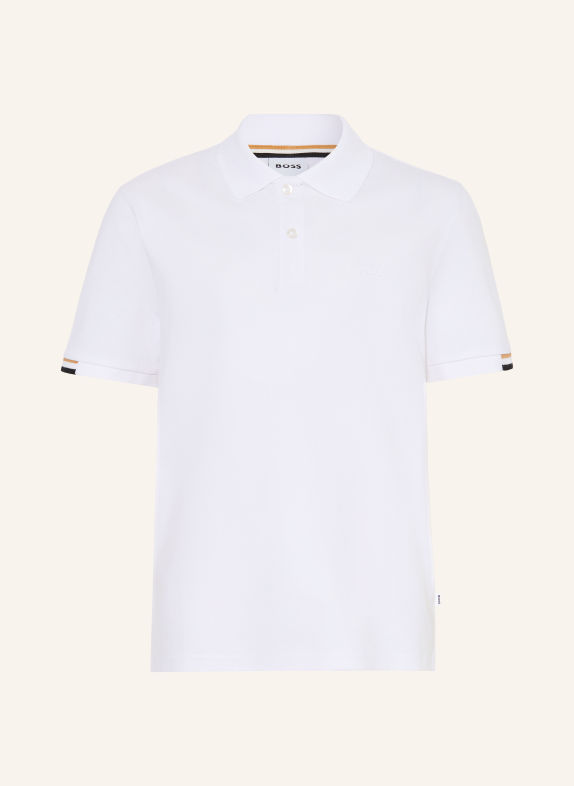 BOSS Polo piqué BLANC / CHAMEAU / NOIR