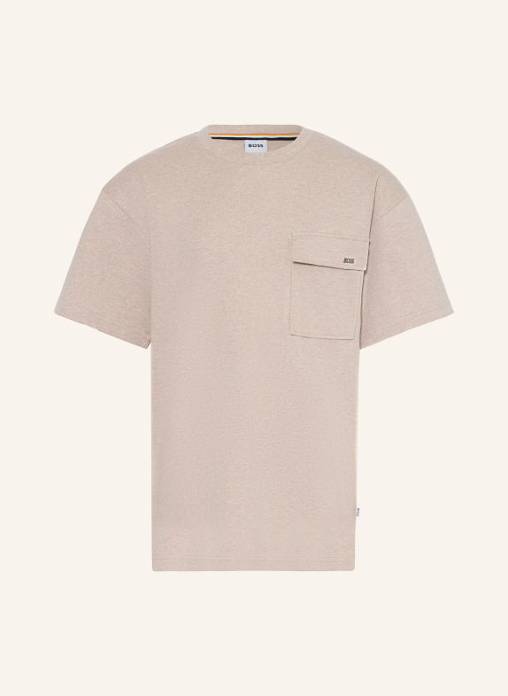 BOSS T-shirt BEIGE