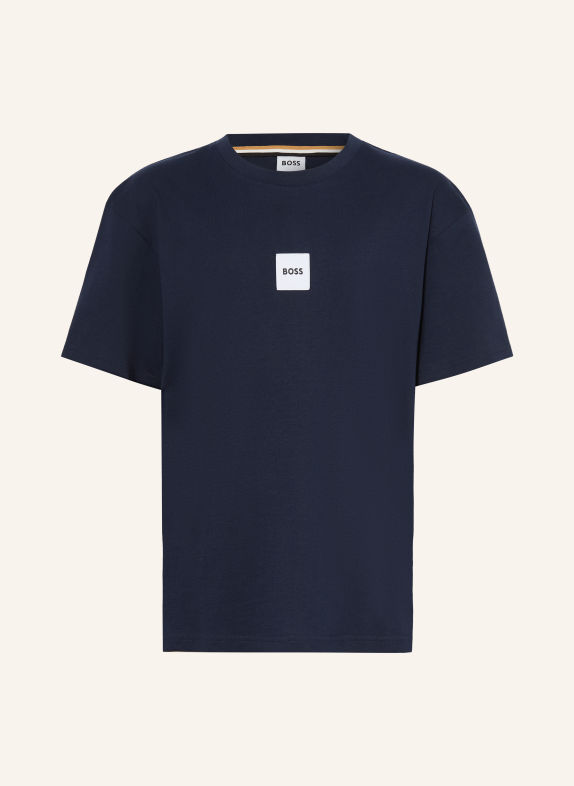 BOSS T-shirt BLEU FONCÉ / BLANC / NOIR