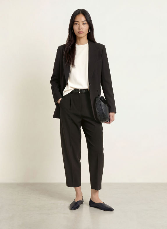 Part Two DOMENIC 7/8-length trousers BLACK