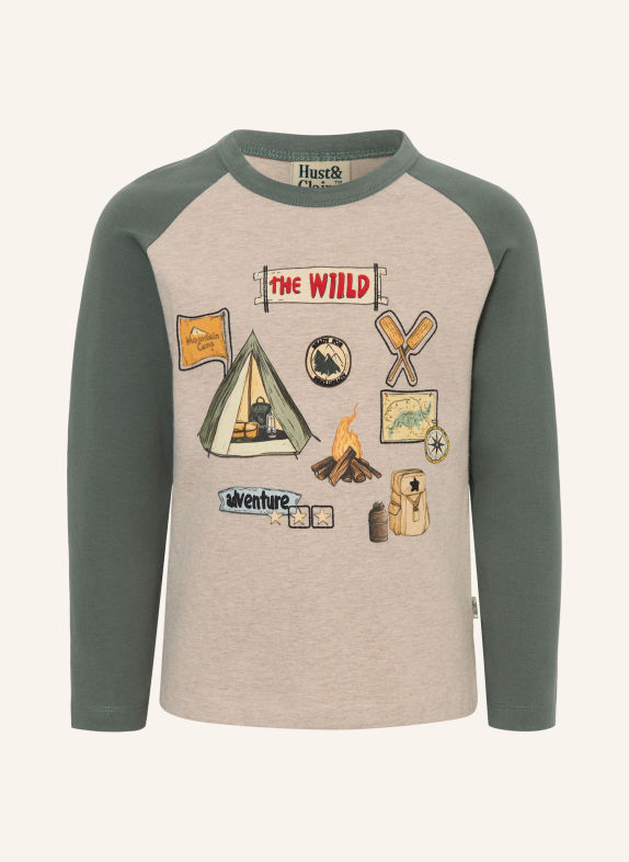 HUST and CLAIRE Longsleeve HCANTON BEIGE / HELLGELB / MINT