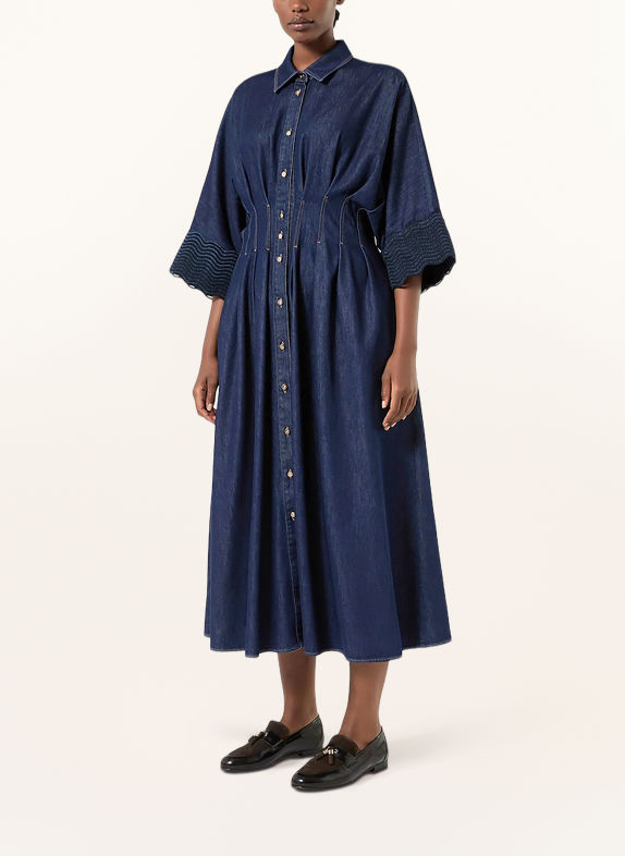 MARINA RINALDI Jeansjurk MRSSKIPPER met 3/4-mouwen BLAUW