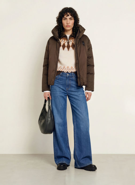 Blauer Donsjas MELLEN MARRON FONCÉ
