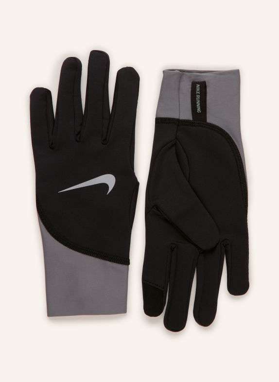 Nike Multisport-Handschuhe PACER MIDWEIGHT mit Touchscreen-Funktion SCHWARZ / GRAU